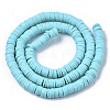 Handmade Polymer Clay Bead Strands CLAY-S094-6mm-B05-2