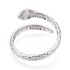 304 Stainless Steel Cuff Rings Components STAS-N113-06P-3