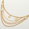 Alloy Coin Multi-Layered Chain Waist Body Chains for Women FS-WG18420-01-3