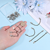 12Pcs Zinc Alloy Coat Hanging Chain FIND-PH0038-69P-3