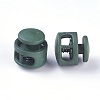 Plastic Spring Cord Locks X-FIND-WH0039-01J-2