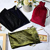 4Pcs 4 Colors Rectangle Velvet Drawstring Pouches TP-CN0001-35B-3