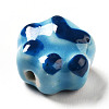 Handmade Printed Porcelain Beads X1-PORC-F005-02A-3