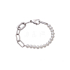 304 Stainless Steel Cable Chain Bracelets STAS-OY015-99P-1