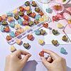 50Pcs Plating Opaque Acrylic Beads MACR-CJ0001-89-4