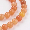 Natural Red Aventurine Beads Strands X-GSR6mmC023-3