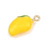 Fruit Alloy Enamel Pendants ENAM-P264-02I-G-3