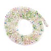 Electroplate Glass Beads Strands EGLA-B011-04A-04-2