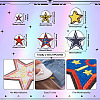 Star Computerized Embroidery Polyester Iron On Patches PATC-TAC0001-02-4