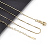 Brass Box Chain Necklaces for Women NJEW-G160-17G-1