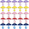 25Pcs 5 Colors Opaque Acrylic Beads MACR-PA0001-60-1