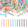 120Pcs 12 Colors Two Tone Handmade Polymer Clay Simulation Chocolate Stick CLAY-TA0001-43-1