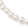 ABS Plastic Imitation Pearl Round Beads Stretch Bracelets BJEW-JB11869-01-4