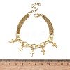 304 Stainless Steel Charm Bracelets BJEW-JB13696-4