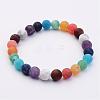 Natural Gemstone Beads Stretch Bracelets BJEW-JB02509-2