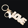 Alloy & Resin Tassel Keychainss AJEW-TADJ0001-20G-03-7