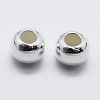 Anti-Tarnish Rhodium Plated 925 Sterling Silver Beads STER-K167-026C-P-1