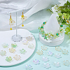 125Pcs 5 Colors Acrylic Bead Caps OACR-BM0001-10-4