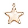 Brass Enamel Pendants KK-K252-10G-08-2