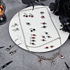 32Pcs 16 Styles Retro Alloy Enamel Pendants ENAM-PH0003-13-4