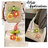 6Pcs 6 Styles Flower Cotton Brooches JEWB-CJ0001-72-7