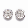 Brass Micro Pave Cubic Zirconia Spacer Beads ZIRC-F103-25-2