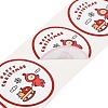 120 Round Paper Christmas Cartoon Sticker Rolls DIY-M070-09F-3