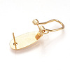 Brass Stud Earring Findings KK-Q735-141G-2
