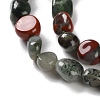 Natural African Bloodstone Beads Strands G-P497-01C-22-4