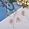 5Pcs Brass Pendants KK-SZ0004-91RG-5