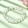 Natural Quartz Crystal Round Beads Stretch Bracelets for Women BJEW-L712-B03-10mm-2