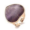 Natural Amethyst Finger Rings RJEW-G332-01D-G-2