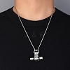 Zinc Alloy Pendant Necklaces NJEW-M211-14D-ASP-4