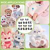 44 Pairs 11 Styles Felt Craft Doll Eye FIND-PH0025-56-5