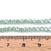 Electroplate Imitation Jade Glass Beads Strands EGLA-J025-F08-4