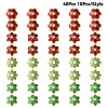 40Pcs 4 Styles Alloy Enamel Beads Caps ENAM-YW0003-97-3