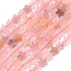 Natural Violet Strawberry Quartz Beads Strands G-G085-B61-02-2