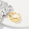 Rack Plating Brass Cuff Rings for Women RJEW-M028-69G-2