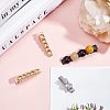 CHGCRAFT 90Pcs 9 Style Iron Hair Accessories Findings MAK-CA0001-14-3