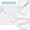 Opalite Chips Beaded Chain Mobile Straps FIND-WH0135-07A-3