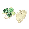 Green Plants and Potted Plants Alloy Enamel Pendants X-ENAM-P266-01B-G-2