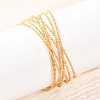 304 Stainless Steel Cuff Bangles for Women BJEW-Z155-05G-2