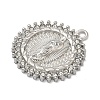 304 Stainless Steel & Rhinestone Pendants STAS-G371-09G-01P-2