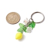 Fruits & Leaf Acrylic Pendant Keychain KEYC-JKC00680-03-2