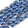 Electroplate Glass Beads Strands EGLA-G036-A-FR01-1