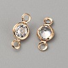 Alloy Clear Cubic Zirconia Connector Charms FIND-WH0128-11C-KCG-1