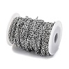 304 Stainless Steel Rectangle Link Chains STAS-P386-06A-P-3