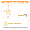 SUPERFINDINGS 16Pcs 2 Colors Brass Big Pendants KK-FH0005-60-2