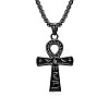 Egyptian Ankh Cross 304 Stainless Steel Pendant Necklaces FS-WGB3CB3-03-2