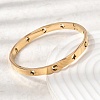 304 Stainless Steel Hinged Bangles for Women BJEW-D408-20G-5